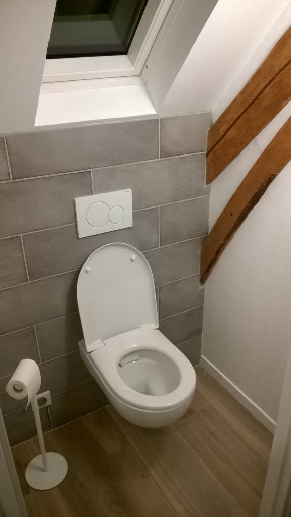 Création de wc et douche / meuble lavabo (Chantier authevernes)